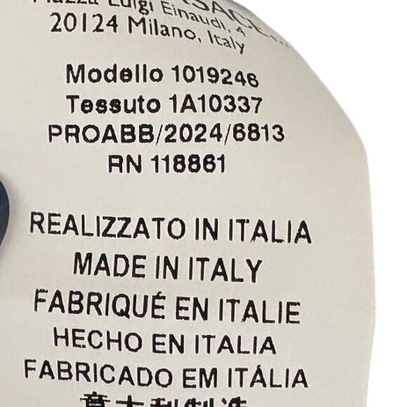 Versace wool Medusa Blue and White Checkered wool jacket 46 - Picture 8 of 8